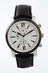 Wristwatch isolated on white background.