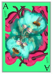 Spielkarten Design Blume