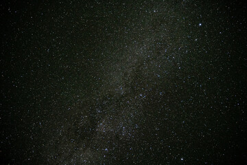 Fototapeta na wymiar Horizontal shot of starry night sky in Chile