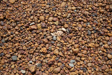 abstract road surface gravel used for road construction presentations