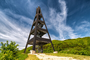 Lookout tower called Heart of Terchova in Slovakia - Powered by Adobe