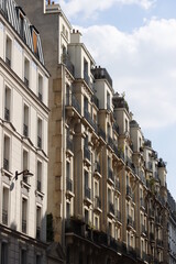 Apartment building in the city of Paris, France