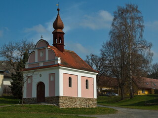 Fototapeta na wymiar Church in Hodousice, Klatovy district, West Bohemia, Czech Republic, Europe, Central Europe 