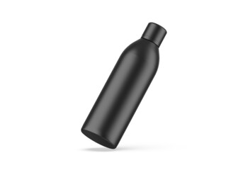 Matte Cosmetic bottle with cap for liquid soap, gel, lotion, cream, shampoo, bath foam and other cosmetics, 3d render illustration.