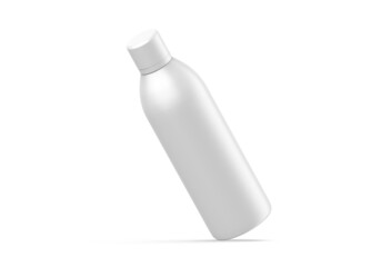 Matte Cosmetic bottle with cap for liquid soap, gel, lotion, cream, shampoo, bath foam and other cosmetics, 3d render illustration.