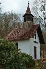 Fototapeta na wymiar Church in the village Matejovice, Klatovy district, West Bohemia, Czech Republic, Europe, Central Europe 