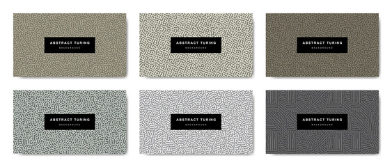 Collection of turing abstract seamless background