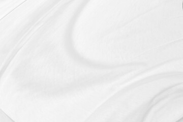 Smooth elegant black silk fabric or satin luxury cloth texture can use as wedding background. for drapery luxurious abstract design