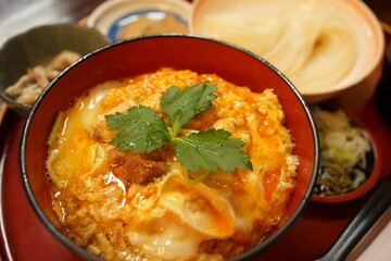 Oyako-don or Oyakodon, Chicken and Egg Bowl, Japanese Food - 日本料理 親子丼