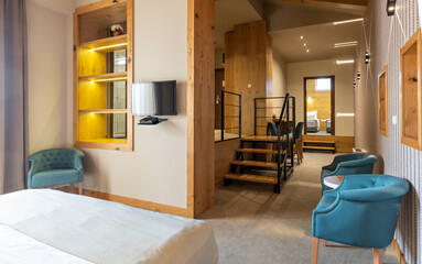 Interior of a luxury hotel apartment