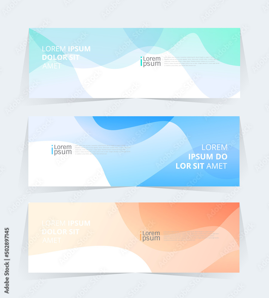 Poster geometric banner design with vector presentation template.