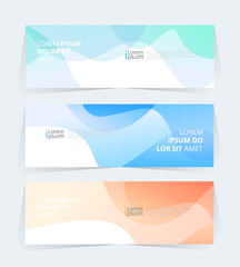 Fototapeta premium Geometric banner design with Vector presentation template.