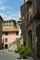 Fototapeta na wymiar Viterbo, quartieri, medievali