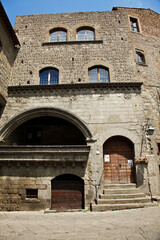 Fototapeta na wymiar Viterbo, borgo, medievale, cittadino