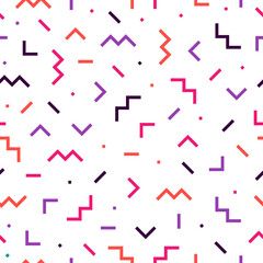 Colorful memphis design seamless pattern.