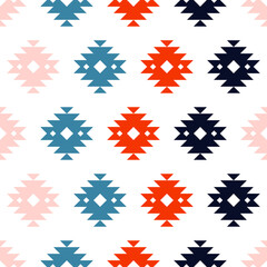 Colorful kilim design seamless pattern.