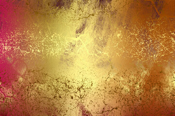 Golden Abstract  decorative paper texture  background  for  artwork  - Illustration