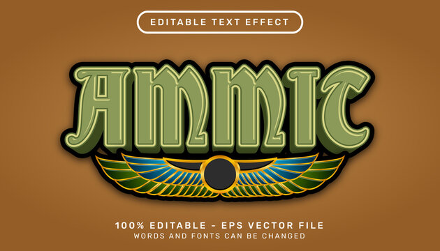 ammit 3d text effect and editable text effect