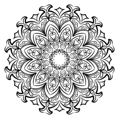 Mandala design for coloring books. vintage mandala Decorative round ornaments. Islamic backgrounds Vintage decorative elements Oriental pattern. mandala Decorative background vector illustration.

