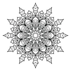 Mandala design for coloring books. vintage mandala Decorative round ornaments. Islamic backgrounds Vintage decorative elements Oriental pattern. mandala Decorative background vector illustration.
