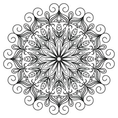 Mandala design for coloring books. vintage mandala Decorative round ornaments. Islamic backgrounds Vintage decorative elements Oriental pattern. mandala Decorative background vector illustration.

