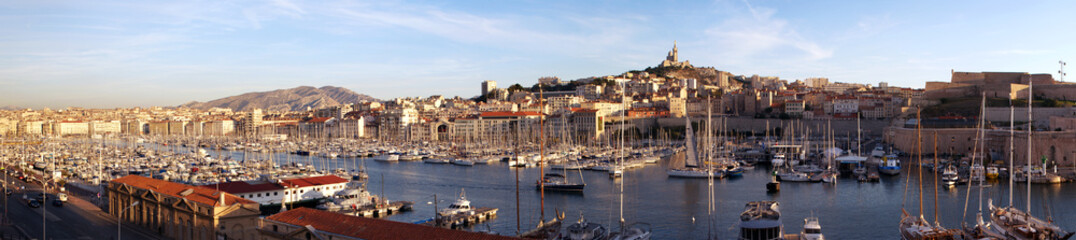 Fototapeta na wymiar France Marseille Panorama