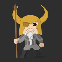 viking character.  scandinavian warrior.  mascot, brand character, game character