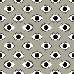 Halloween seamless eyes pattern for fabrics and packaging and gifts and linens and kids and hobbies