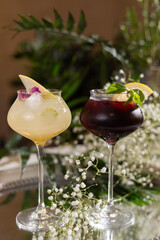 cocktail with lime