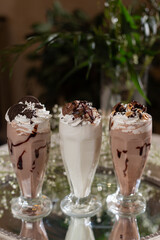 ice cream with chocolate