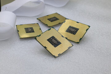 desktop computer processor, new generation cpu close-up