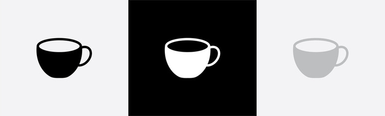 Espresso icon. Coffee cup symbol. Hot coffee sign, vector illustration
