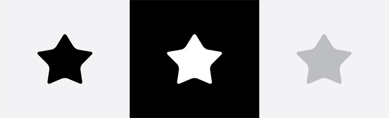 Star icon. stars button symbol, vector illustration