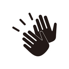 clapping hand icon vector illustration symbol