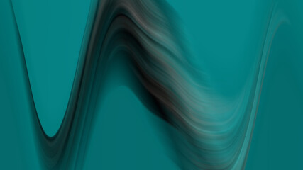 an elegant abstract of a smooth fluid wave pattern on a teal background