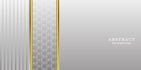 Luxury white gold background vector