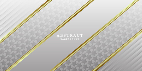 Luxury white gold background vector