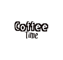 coffee time with creative font design.
