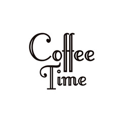 coffee time with creative font design.