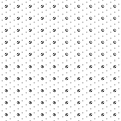 Square seamless background pattern from black no gas symbols are different sizes and opacity. The pattern is evenly filled. Vector illustration on white background