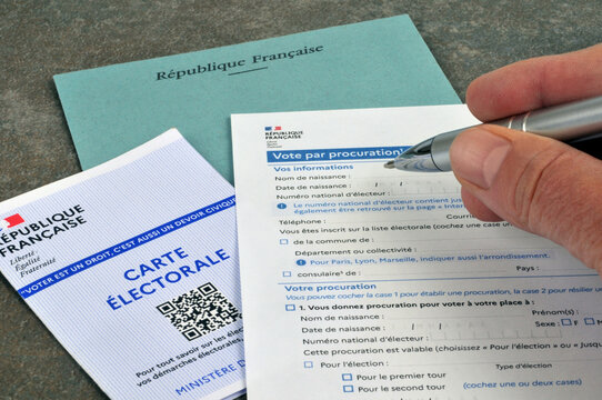 Remplir un document fran&ccedil;ais pour un vote par procuration