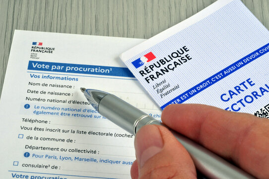 Remplir un document fran&ccedil;ais pour un vote par procuration