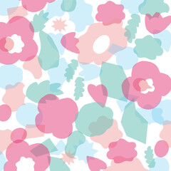Scandinavian flower pattern -vector-