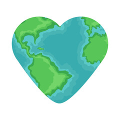 earth shaped heart