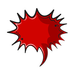 comic burst blank bubble