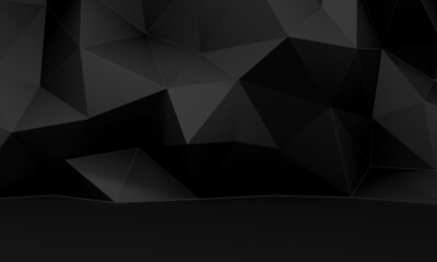 Dark Chaotic Poligon Surface Background