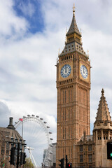 Big Ben clock or Elizabeth Tower in London, UK