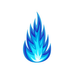 Blue flame, blue gas explosion or magical fire