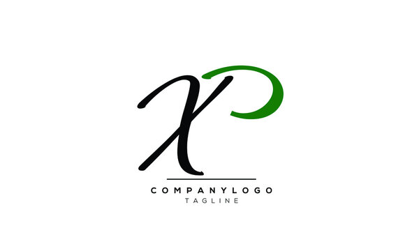 Alphabet letters Initials logo XP