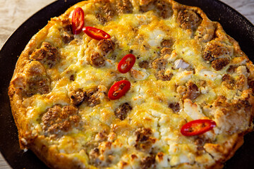 frittata with broccoli cheese and hot pepper